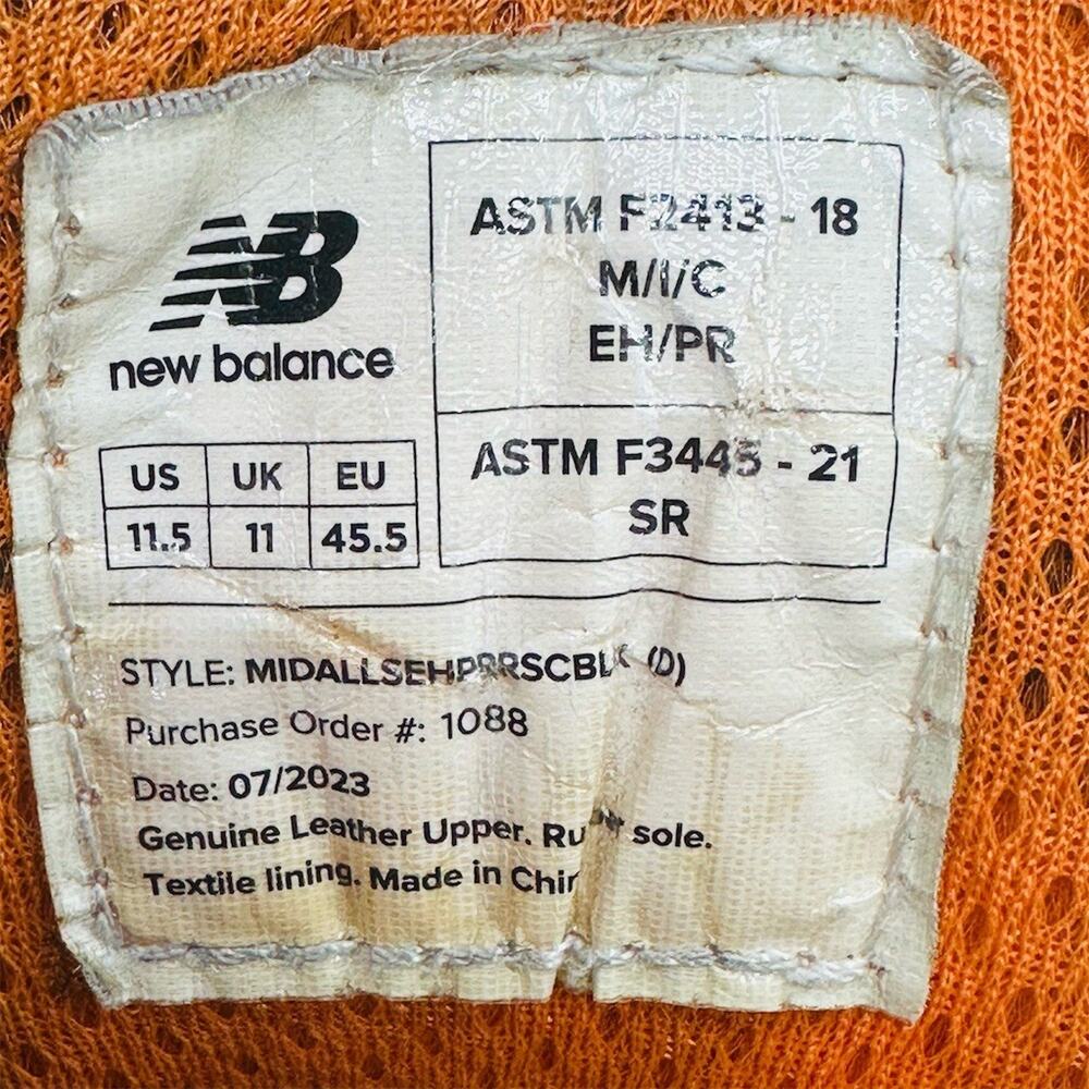 New Balance Allsite Men's Waterproof Composite Toe Work Boots Brown Size 11.5 US - Picture 8 of 8